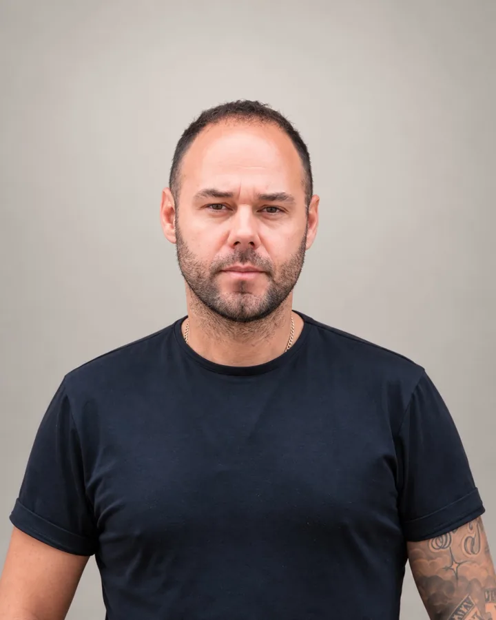 Ergys, founder and master stylist at Ergys Studio