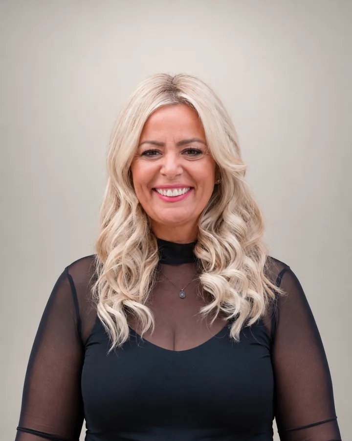 Rosangela, blonde and colour specialist at Ergys Studio